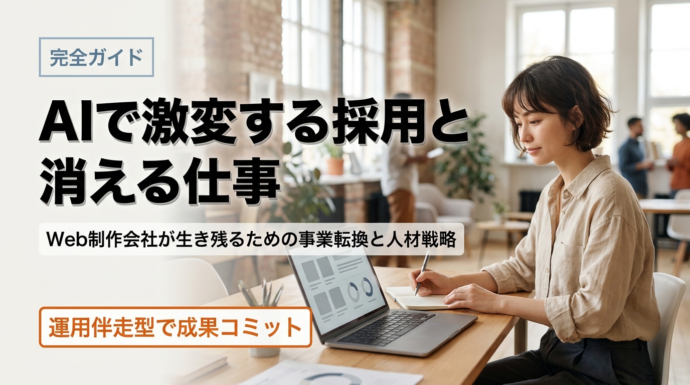 AIによる採用激変。3年以内になくなる仕事と、Web制作会社が生き残る道