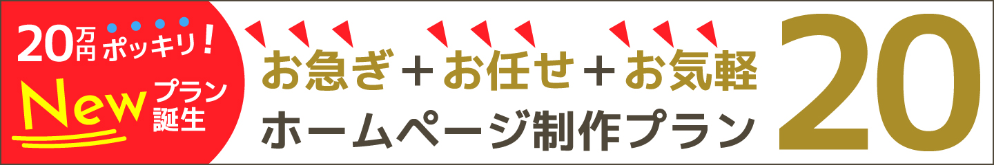 ホームページ制作プラン20